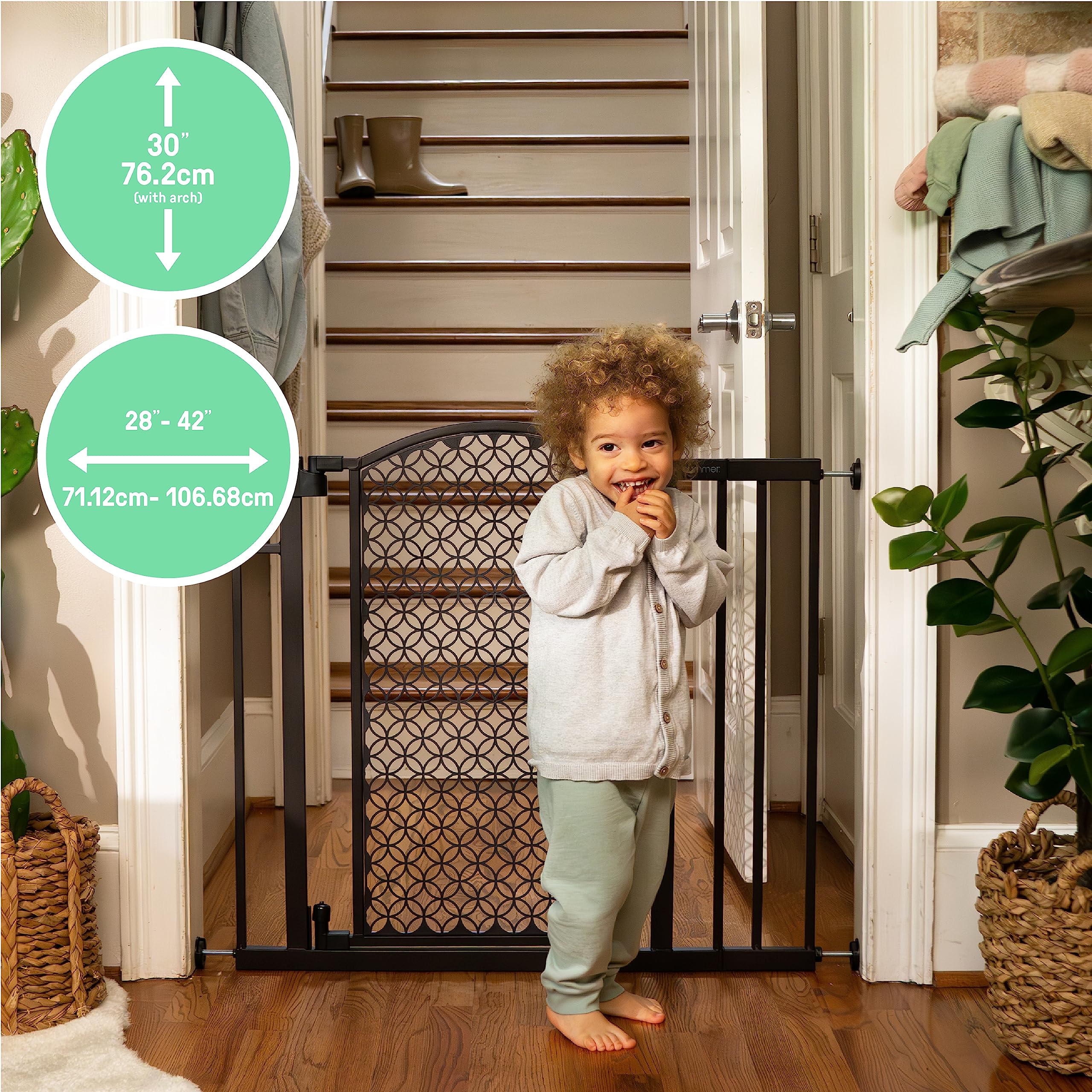 Summer Modern Home Walk-Thru Safety Pet and Baby Gate, 28