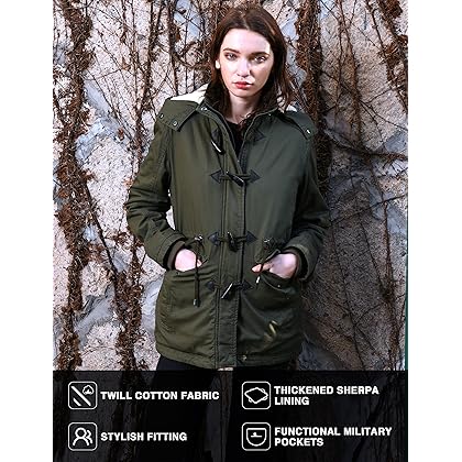 wantdo Women's Winter Thicken Jacket Cotton Coat with Removable Hood