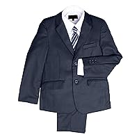 Boys Formal 5 Piece Suit with Shirt, Vest, and Tie