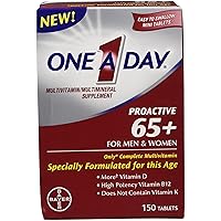 One-A-Day Proactive 65 Plus Multivitamins for Men and Women, 150 Count (Pack of 2)