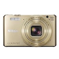 Nikon COOLPIX S7000 Digital Camera (Gold) - International Version (No Warranty)