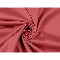 Soimoi Dark Peach Cotton Satin Slub Quilting Supplies Solid Sewing Fabric by The Yard 54 Inch Wide