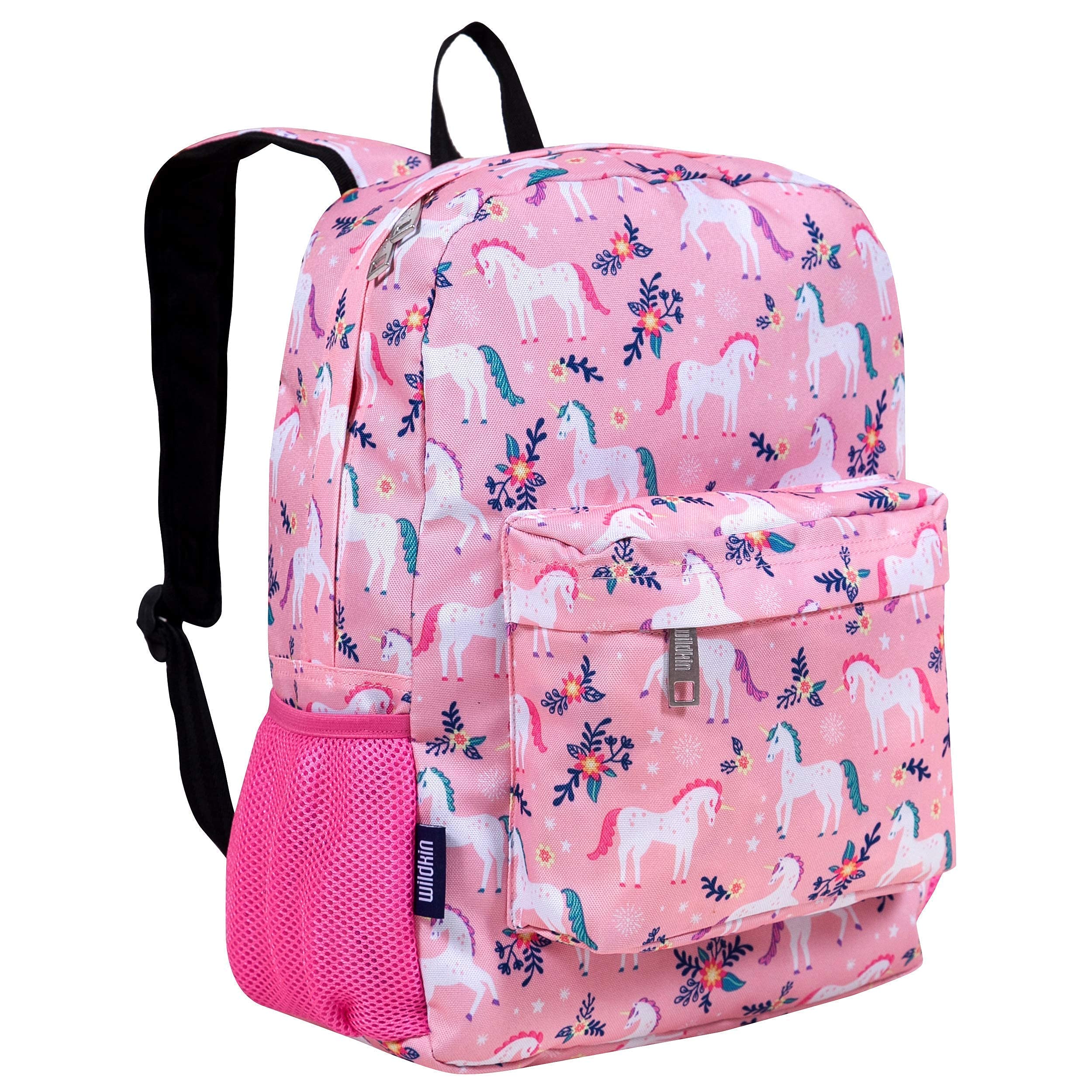 Wildkin 16 Inch Backpack Bundle with 2 Compartment Lunch Bag (Magical Unicorns)