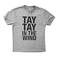 Baffle Tees/Tay Tay in The Wind - Men's Tri-Blend T-Shirt, Grey
