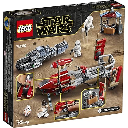 LEGO Star Wars: The Rise of Skywalker Pasaana Speeder Chase 75250 Hovering Transport Speeder Building Kit with Action Figures (373 Pieces)