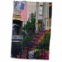 3dRose USA, Georgia, Savannah, House in The Historic District in The Spring. - Towels (twl-208419-1)