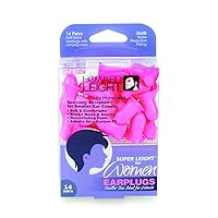 Howard Leight by Honeywell Super Leight for Women Disposable Pre-Shaped Small Earplugs, 14-Pairs (R-01757)