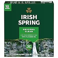 Irish Spring Original Deodorant Bar Soap, 12 Count