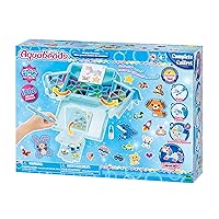 AquaBeads Design Factory Complete Arts & Crafts Bead Kit for Children - Over 1,500 Beads and Deluxe Bead Storage case