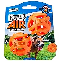 Air Fetch Ball Dog Toy, Medium (2.5 Inch Diameter), for dogs 20-60 lbs