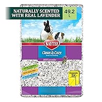 Clean & Cozy Lavender Bedding For Pet Guinea Pigs, Rabbits, Hamsters, Gerbils, and Chinchillas, 49.2 Liters