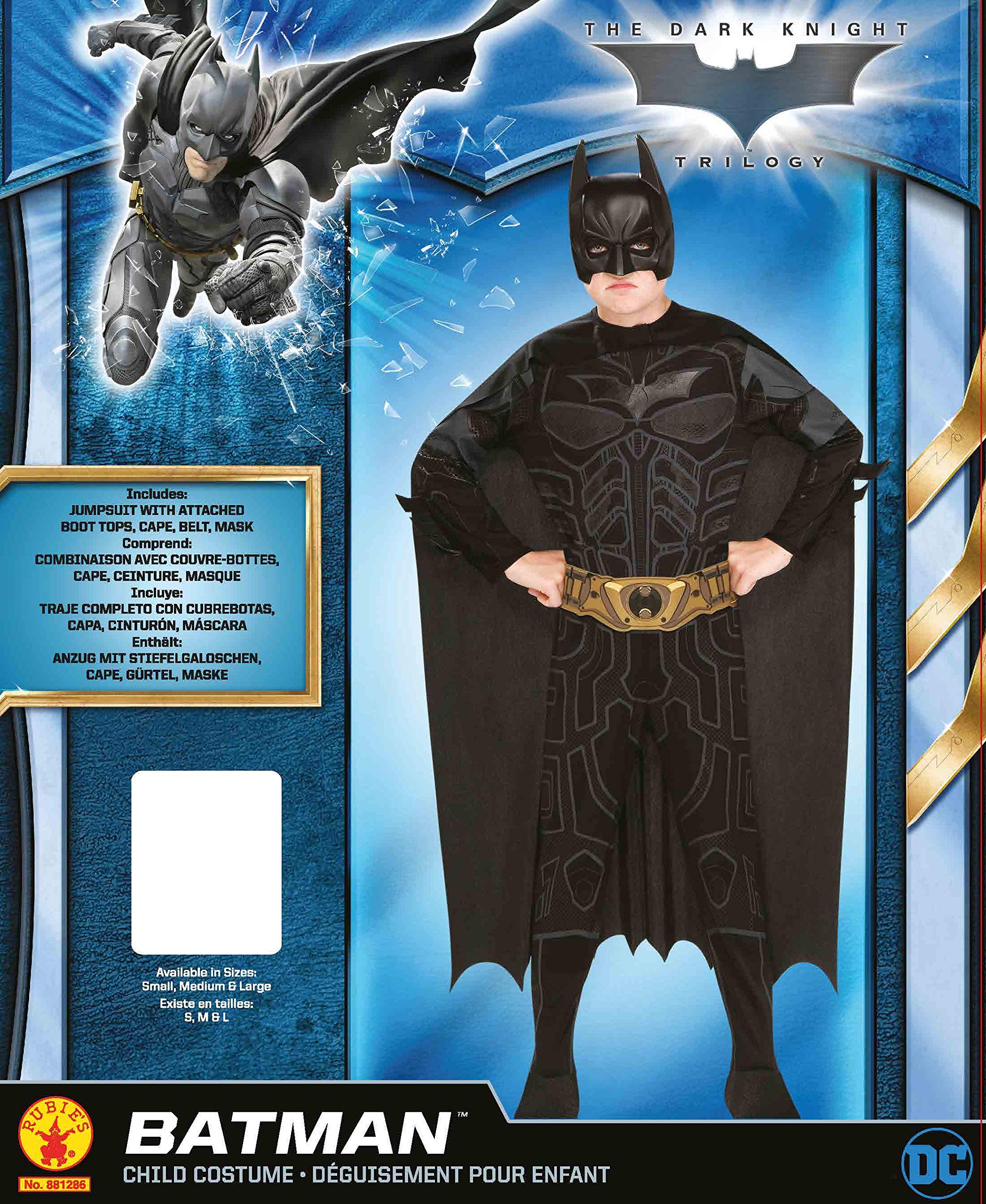 Mua Batman Dark Knight Rises Child's Batman Costume with Mask and Cape trên  Amazon Mỹ chính hãng 2023 | Giaonhan247