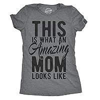 Womens This is What an Amazing Mom Looks Like Tshirt Funny Family Tee for Ladies
