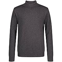 Calvin Klein Boys' Pullover Turtleneck Sweater, Logo Detailing, Ribbed Neckline & Cuffs