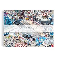Galison Gray Malin Coney Island – 1000 Piece Puzzle with Eye Catching Aerial Photography of Iconic NYC Beach from A La Plage Artwork