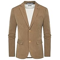 PJ PAUL JONES Mens Blazer Jacket Casual Herringbone Suit Jacket 2 Buttons Sports Coats for Wedding