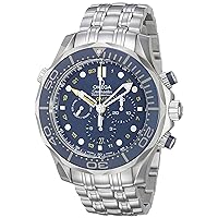 Omega Men's 21230445203001 Analog Display Swiss Automatic Silver Watch
