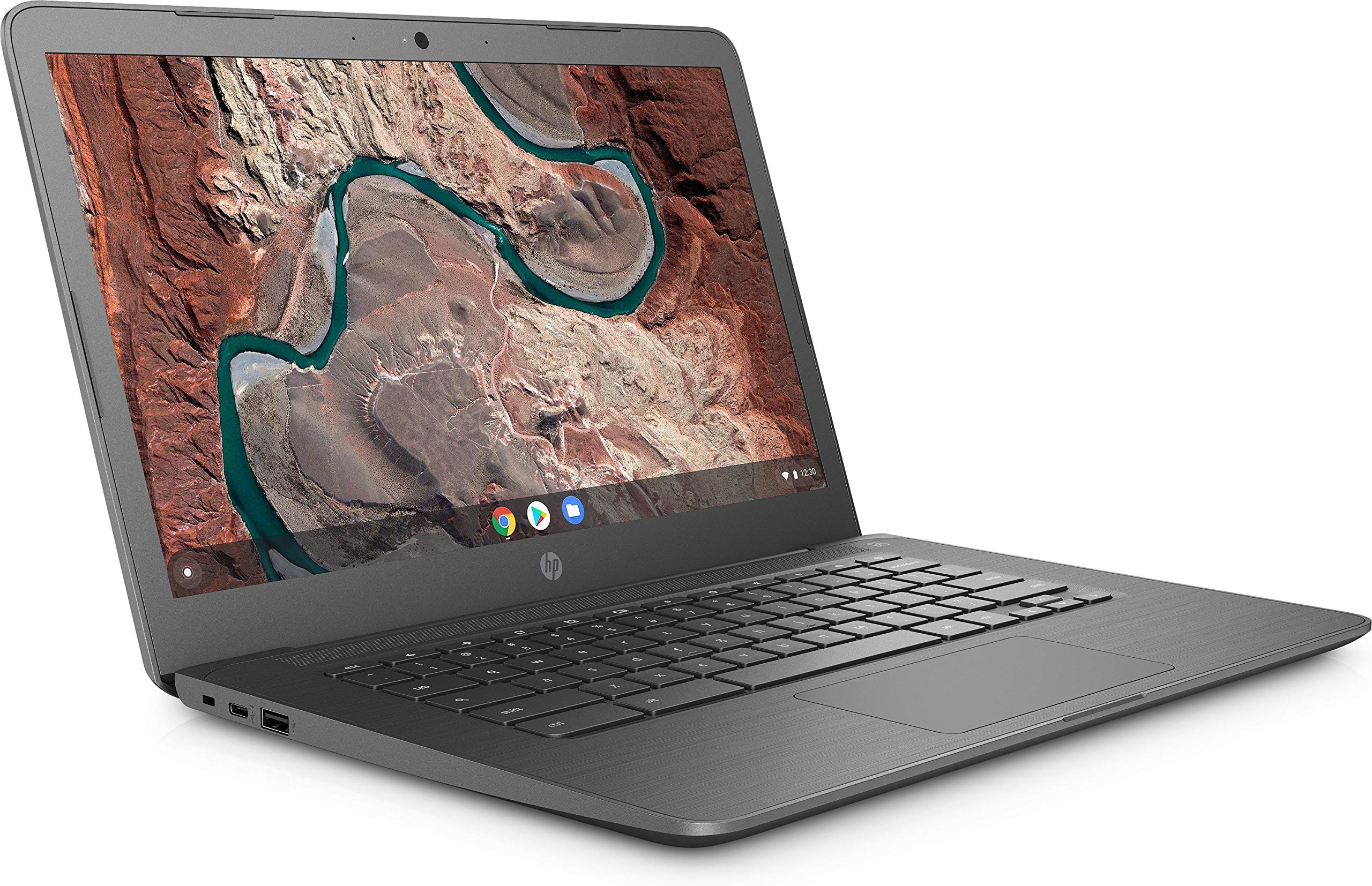 HP Chromebook 14-inch Laptop AMD Dual-Core A4-9120C Processor, 4 GB SDRAM, 32 GB eMMC Storage, Chrome OS (Gray)