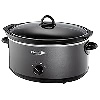 Crock-Pot 7 Quart Slower Cooker, Food Warmer, Charcoal (SCV700-KC)