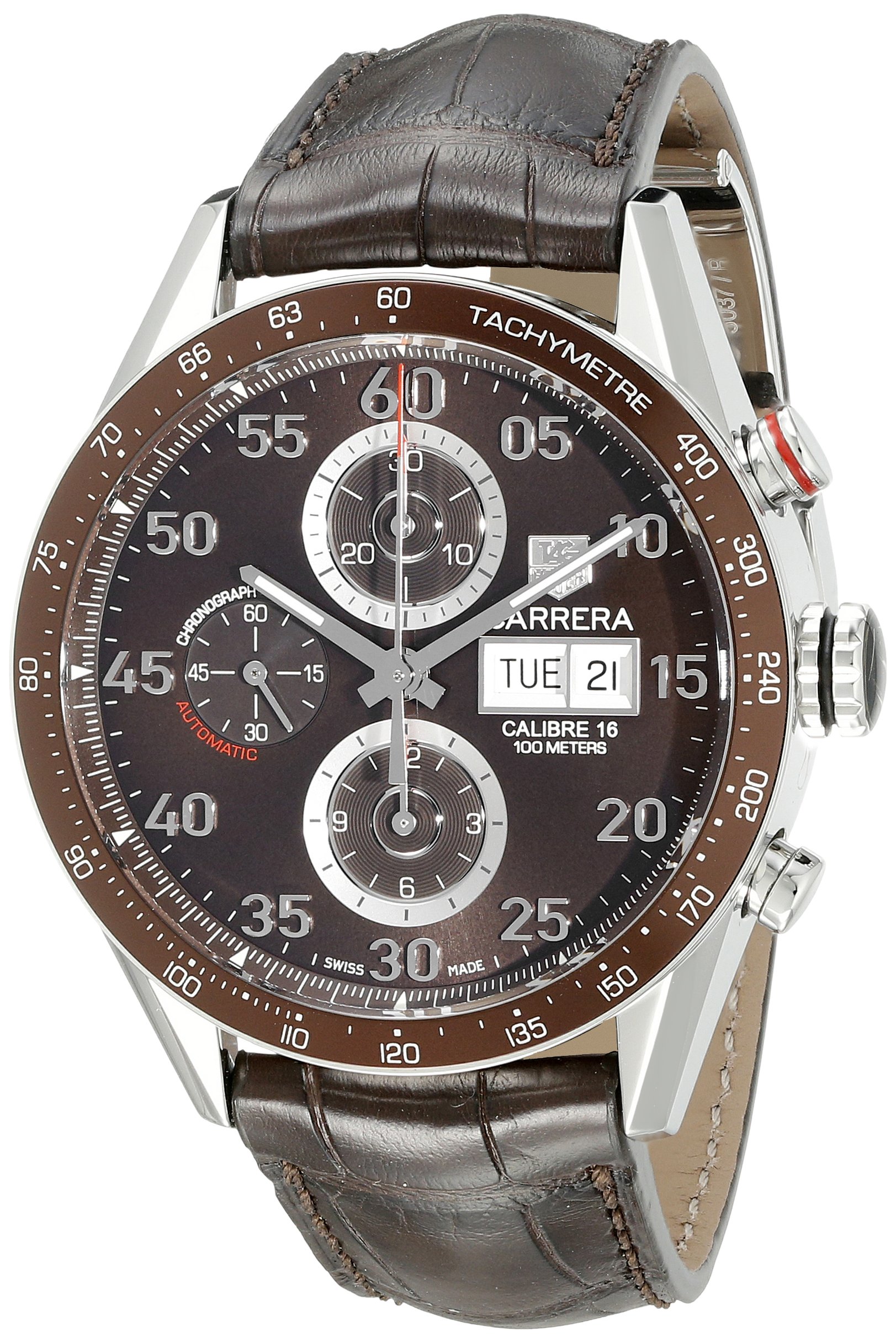 TAG Heuer Men's CV2A12.FC6236 Carrera Day Date Automatic Chronograph Watch