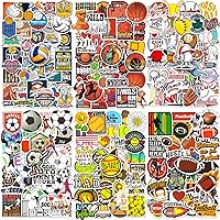Sports Stickers, 300PCS Sports Stickers for Water Bottles, Basketball, Football, Soccer, Volleyball Mixed Stickers, Sport Stickers for Teens Kids Girls Boys