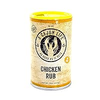 A Cajun Life Chicken Rub Seasoning | Authentic Certified Cajun Chicken Rub, Non-GMO, No MSG, 8 oz