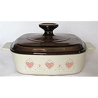 Corning Ware Forever Yours A-1-B 1 Liter Casserole with Amber Lid