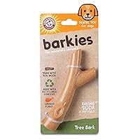 Arm & Hammer for Pets Barkies Tree Bark Compressed Wood Collection, 7 Inch Chicken Flavored Wood Blend Chew Toy for Dogs | Faux Stick, Splinter-Free, Safer & Durable Alternative to Chewing Sticks