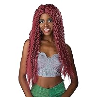 California Costumes, Echanted Siren Wig, One Size,Red