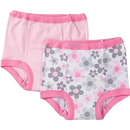 Gerber Baby Girls' Infant Toddler 4 Pack Potty Training Pants and Underwear