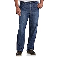 True Nation by DXL Men's Big and Tall Relaxed-Fit Stretch Jeans | Machine Washable with 5-Pocket Style and Stitched Details