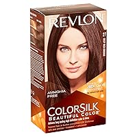 Revlon Permanent Hair Color, Permanent Hair Dye, Colorsilk with 100% Gray Coverage, Ammonia-Free, Keratin and Amino Acids, 27 Deep Rich Brown, 4.4 Oz (Pack of 1)