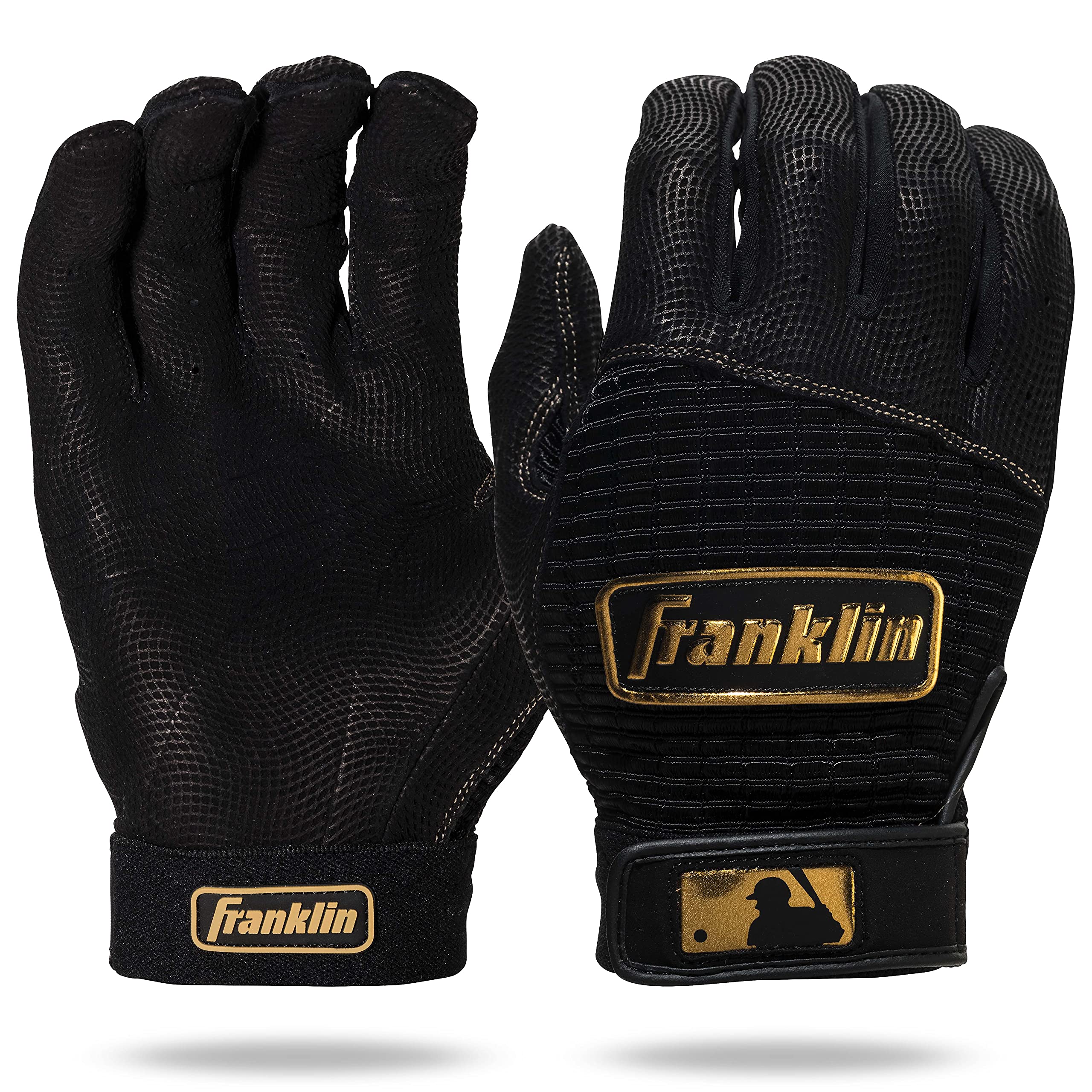 Franklin Sports MLB Baseball Batting Gloves - Pro Classic Batting Gloves for Baseball + Softball - Adult Men's + Youth Batting Glove Pairs