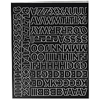 Duro Decal Duro 3/4-inch Gothic Vinyl Letters and Numbers Set, Black
