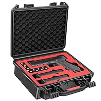 Tactical Hard Gun Case Water & Shock Proof With Foam TSA Approved Waterproof Hard Case for G17/G19/G20/G21/G22/G23/G31/G32/G37/G38/G45 Pistol Accessories