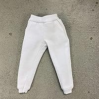 1/12 Scale Miniature Custom Handmade White Jogging Pants for 6 inch Mezco Marvel Legends Slim Body