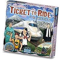 Ticket to Ride Japan + Italy Board Game EXPANSION - Train Route Strategy Game, Fun Family Game for Kids & Adults, Ages 8+, 2-5 Players, 30-60 Minute Playtime, Made by Days of Wonder