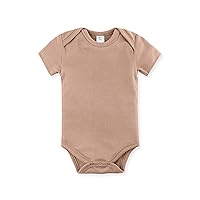 Colored Organics Unisex Baby Organic Cotton Bodysuit - Short Sleeve Infant One Piece