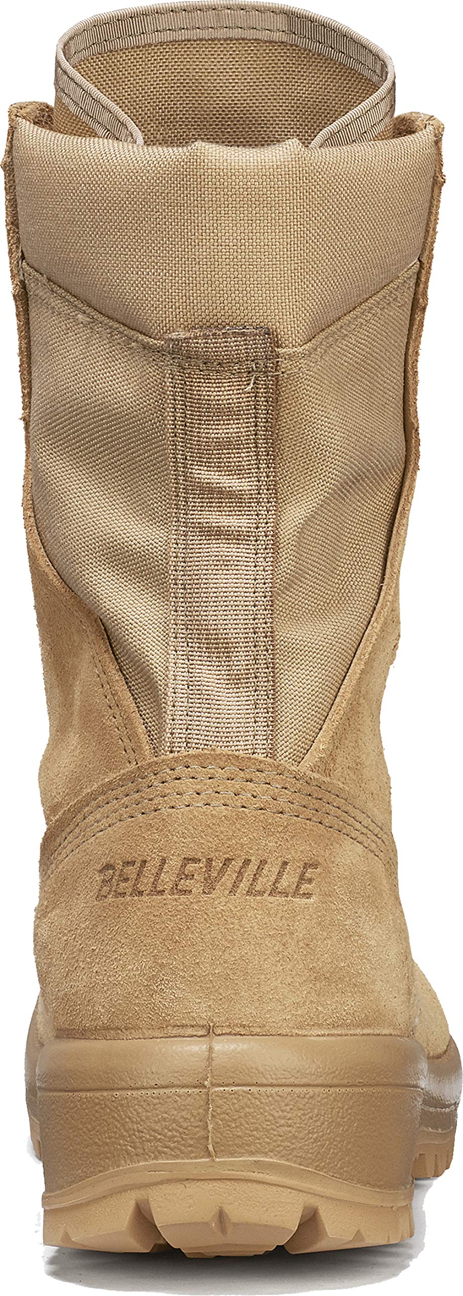 Belleville 390DES 8 Inch Hot Weather Combat Boot - AR 670-1 Compliant Desert Tan Cattlehide Leather Army Boots for Men with Vibram Sierra Outsole and Vanguard Premium Cushioning