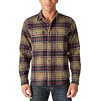 Lucky Brand Men's Buffalo Plaid Knit Shirt