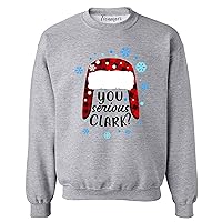 You Serious Clark Christmas Buffalo Plaid Womens Mens Long Sleeve T-Shirt Gifts