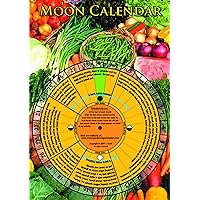 Laminated Perpetual Lunar Moon Calendar Planting Guide Double-sided | Sustainable - Buy Once, Use Year after Year 365 | The Micro Gardener