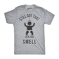 Mens New Dad Smell Funny T Shirts for Dads Fathers Day Novelty Tees Humorous