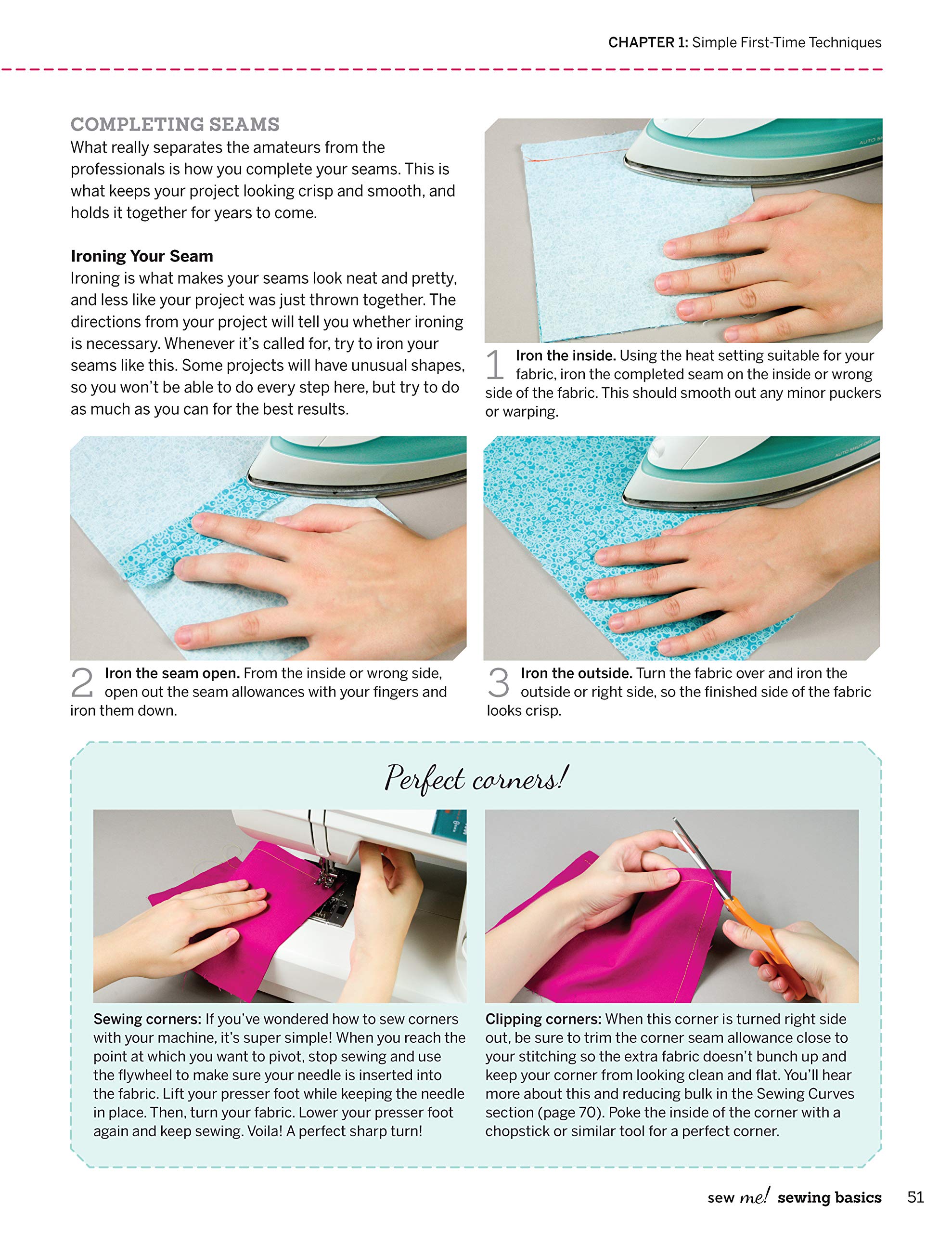 Sew Me! Sewing Basics: Simple Techniques and Projects for First-Time Sewers (Design Originals) Beginner-Friendly Easy-to-Follow Directions to Learn as You Sew, from Sewing Seams to Installing Zippers
