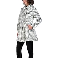 Laundry by Shelli Segal Women's Fit and Flare Plaid Fabric Jacket