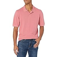 Amazon Essentials Men's Regular-Fit Cotton Pique Polo Shirt (Available in Big & Tall), Washed Red, XX-Large