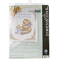 Dimensions Stamped Cross Stitch Sweet Prayer DIY Baby Quilt Kit, 34'' x 43''