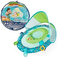 SwimWays Baby Spring Float Splash N Play, Baby Float with Canopy & UPF Protection, Baby Pool Toys & Swimming Pool Accessories for Kids 9-24 Months