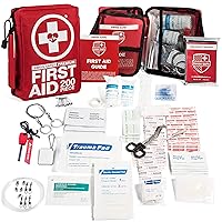 Swiss Safe 200-Piece Professional First Aid Kit for Home, Car or Work : Plus Emergency Medical Supplies for Camping, Hunting, Outdoor Hiking Survival, Includes Adhesive Tape