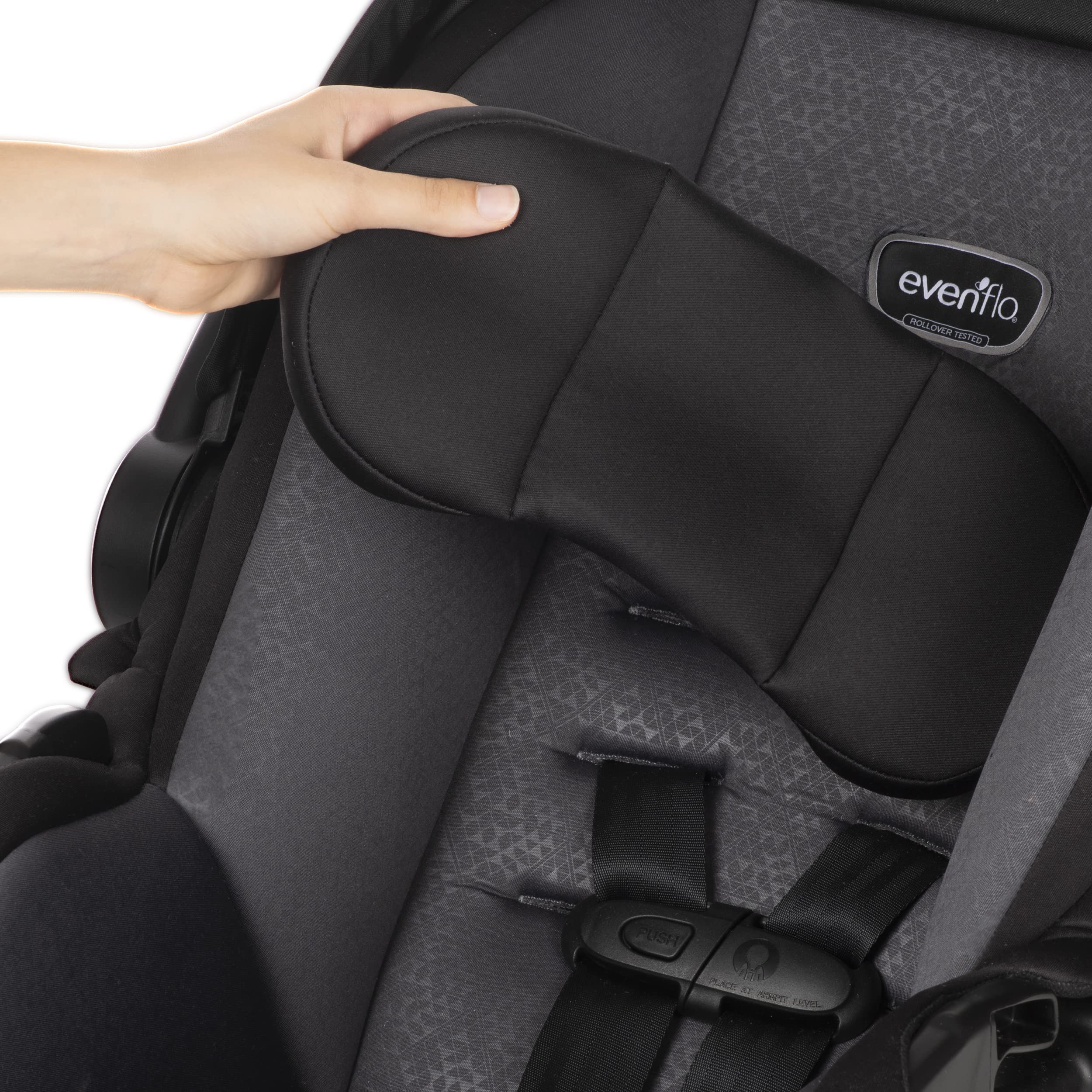 Evenflo LiteMax 35 Infant Car Seat, Lightweight, Extended Use, Belt Lock-Off, Ergonomic Handle